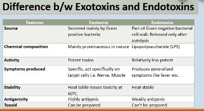 Difference Between Endotoxins And Exotoxins