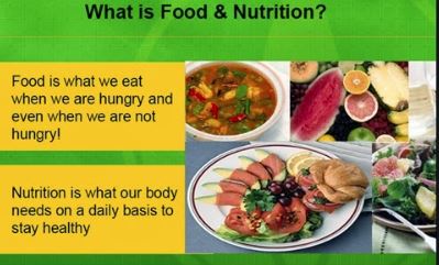 Difference Between Food and nutrition