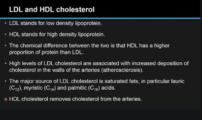 Difference between HDL cholesterol and LDL cholesterol